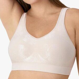 NWT Bali Comfort Revolution ComfortFlex Fit Shaping Wireless Bra Almond XL